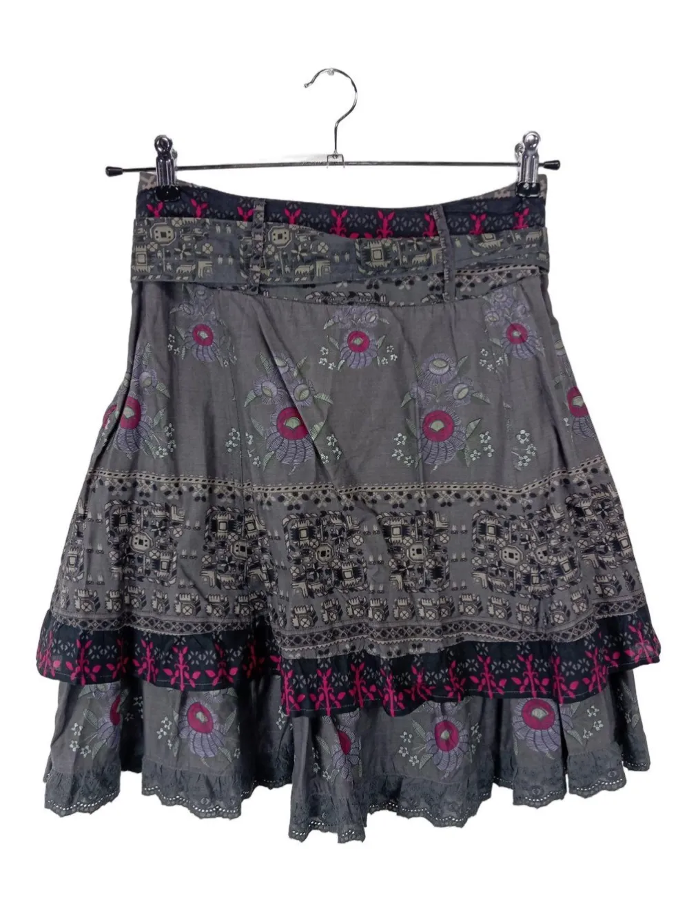 Röcke>Street One High Waist Rock Größe 34 silberfarben