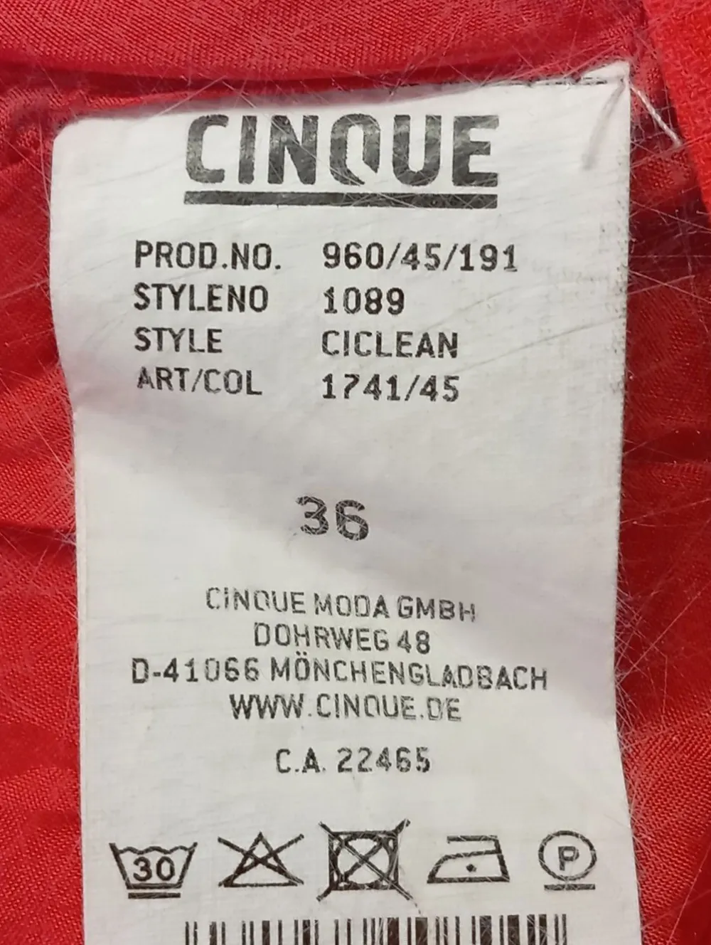 Röcke>Cinque High Waist Rock Größe 36 rot