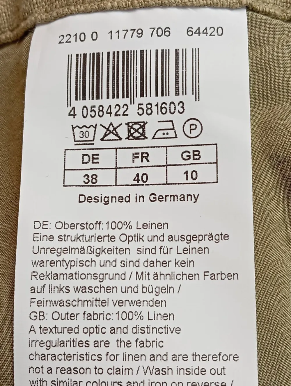 High-Waist-Shorts Größe 38-Hallhuber