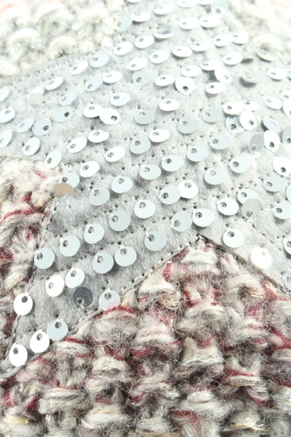 Mützen>Gina Benotti Häkelmütze Größe 52 hellgraupink