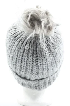 Mützen>accessories Häkelmütze Größe 54 hellgrau