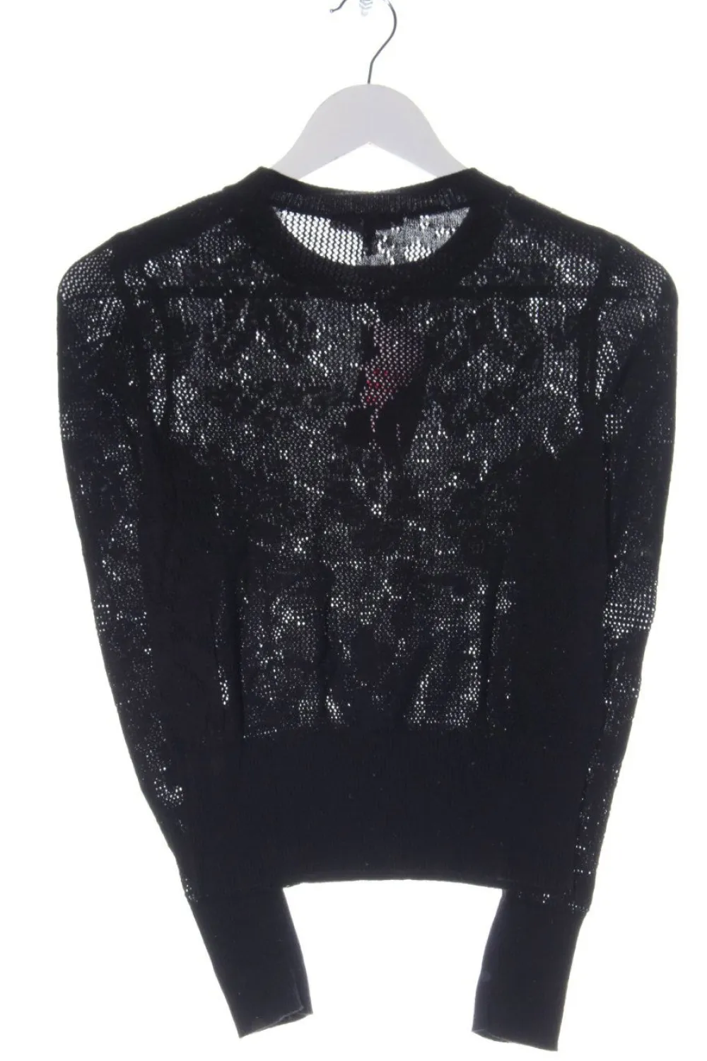 Pullover>Esprit Häkelpullover Größe 36 schwarz