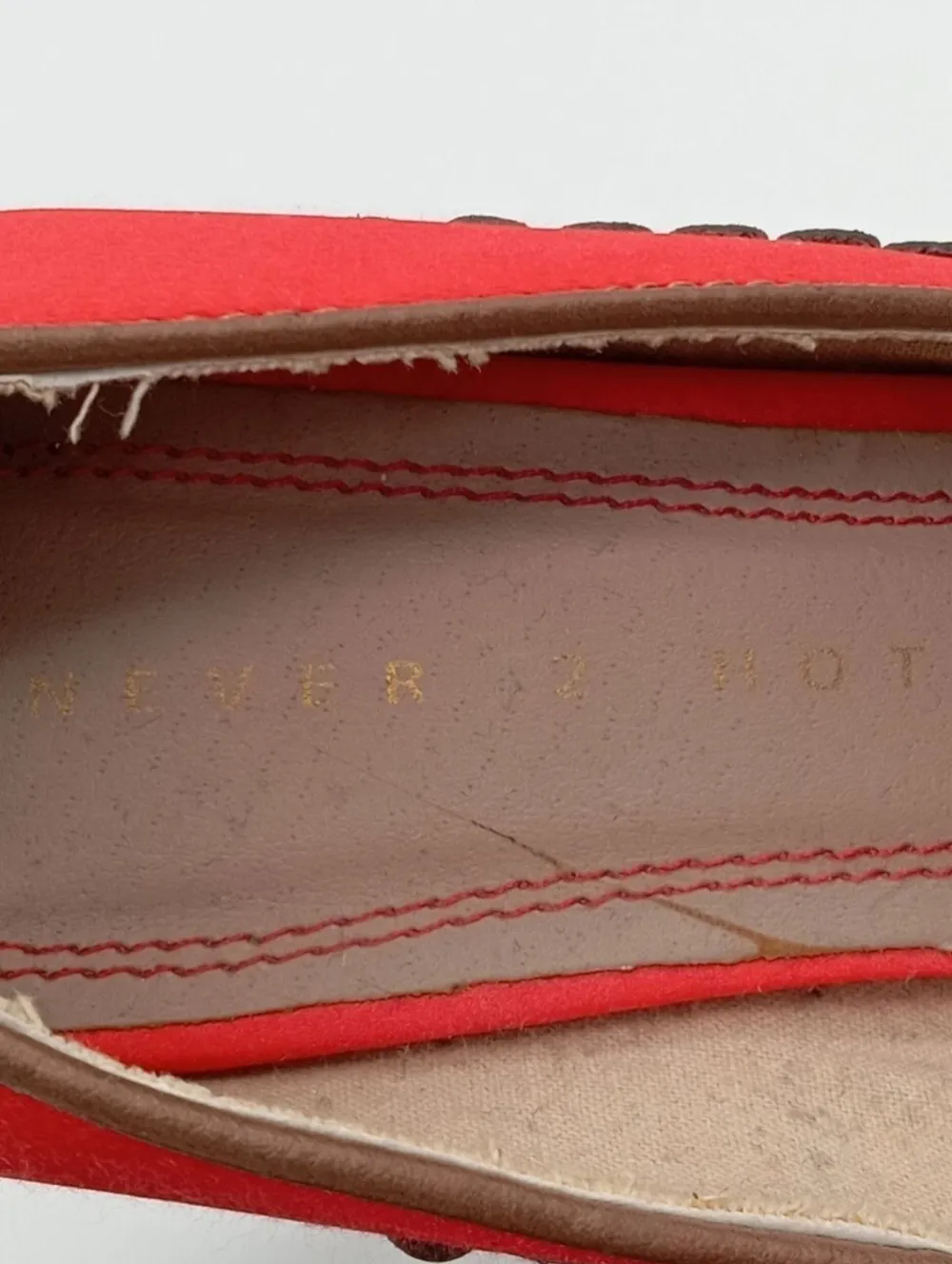 Pumps>Never 2 Hot Hochfront-Pumps Größe 36 rotbraun