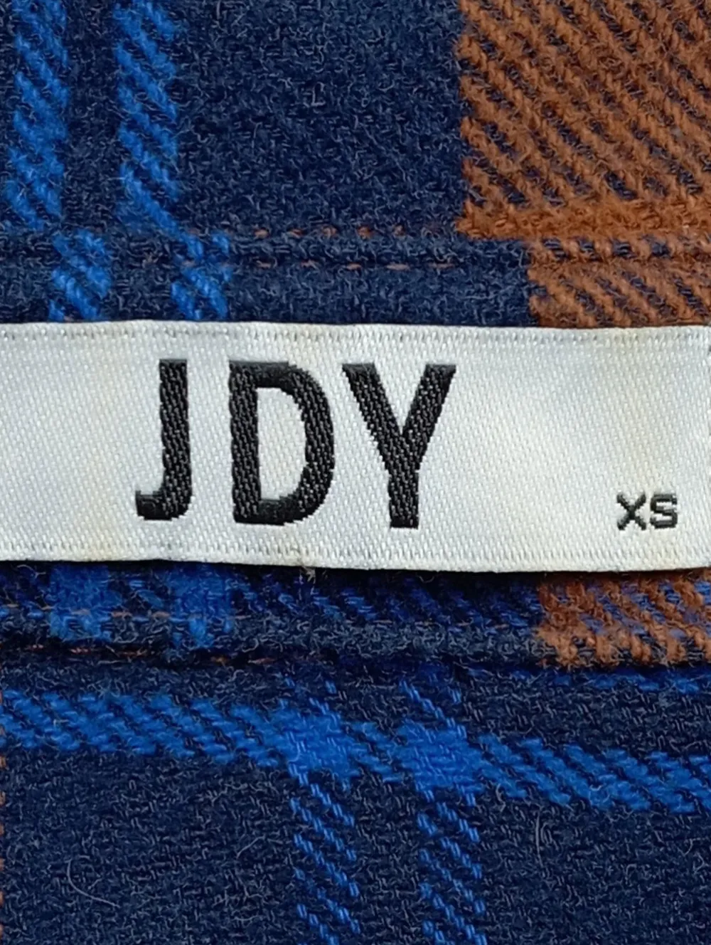 Hemden>JDY Holzfällerhemd Größe 34 blaubraun