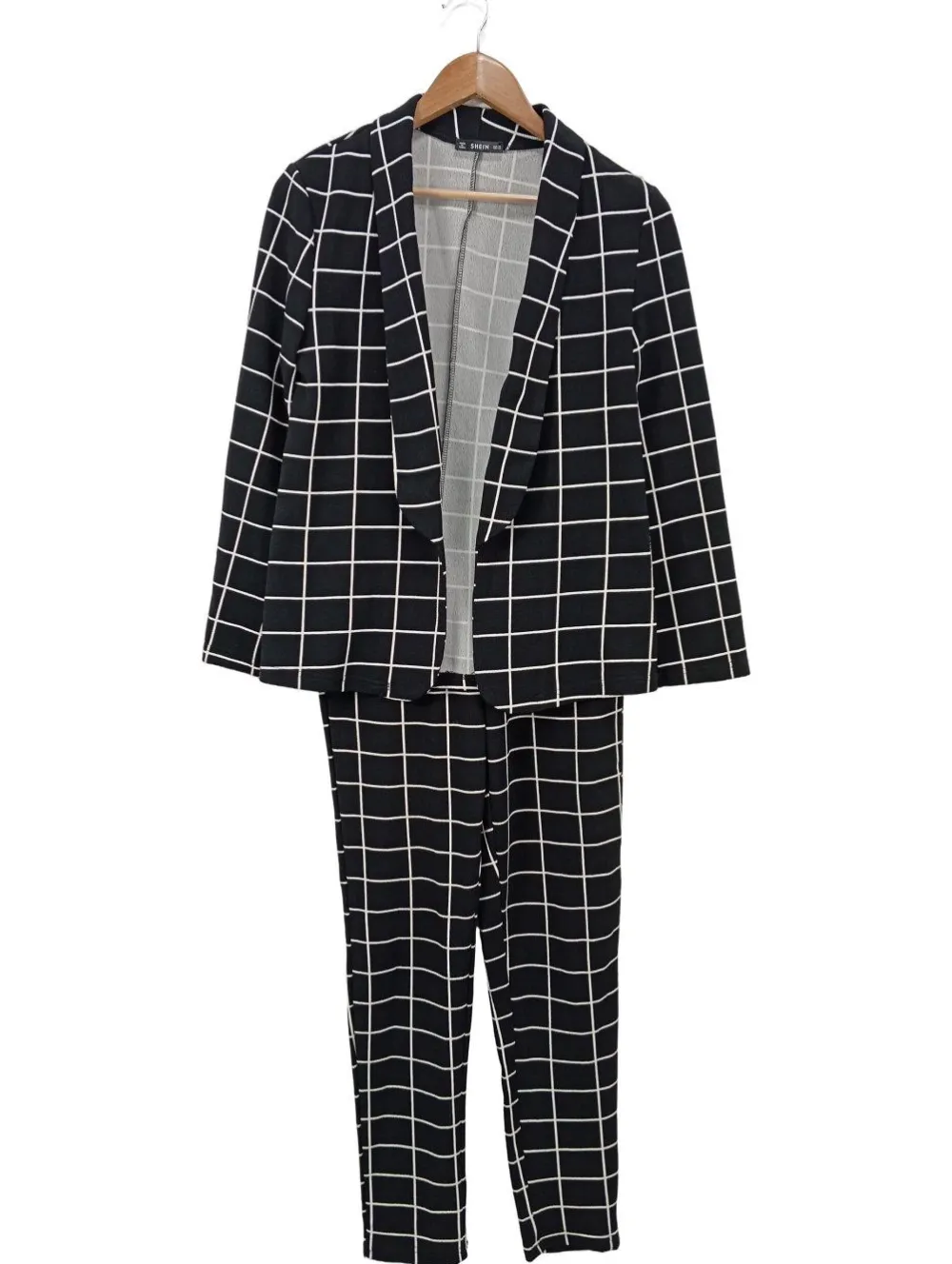 Anzüge>SheIn Hosenanzug Größe 34 schwarzweiß