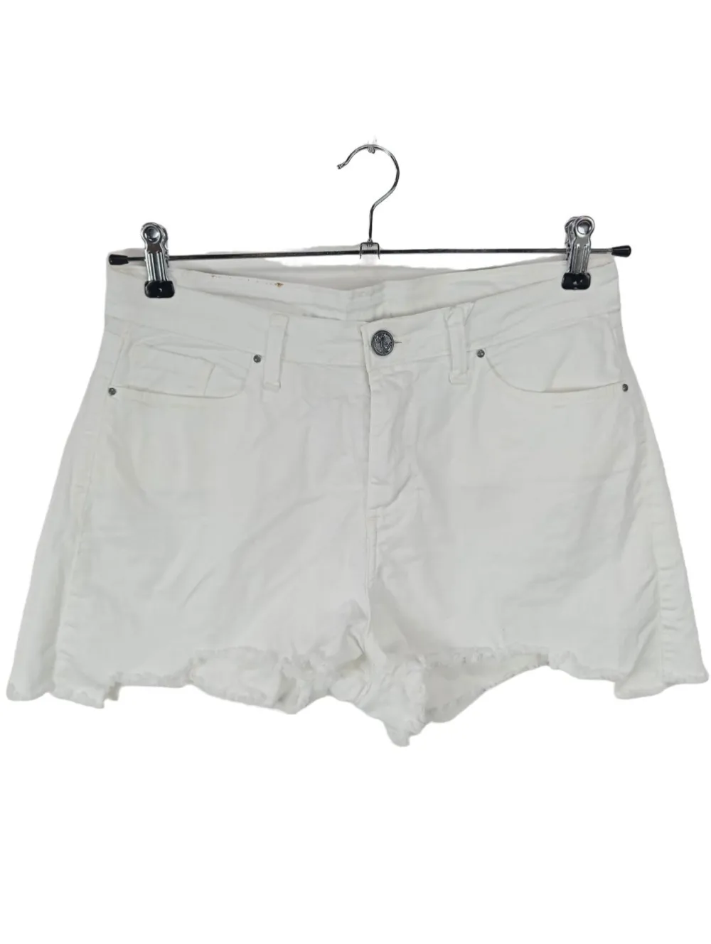 Kurze Hosen>R Jeans Hot Pants Größe 40 weiß