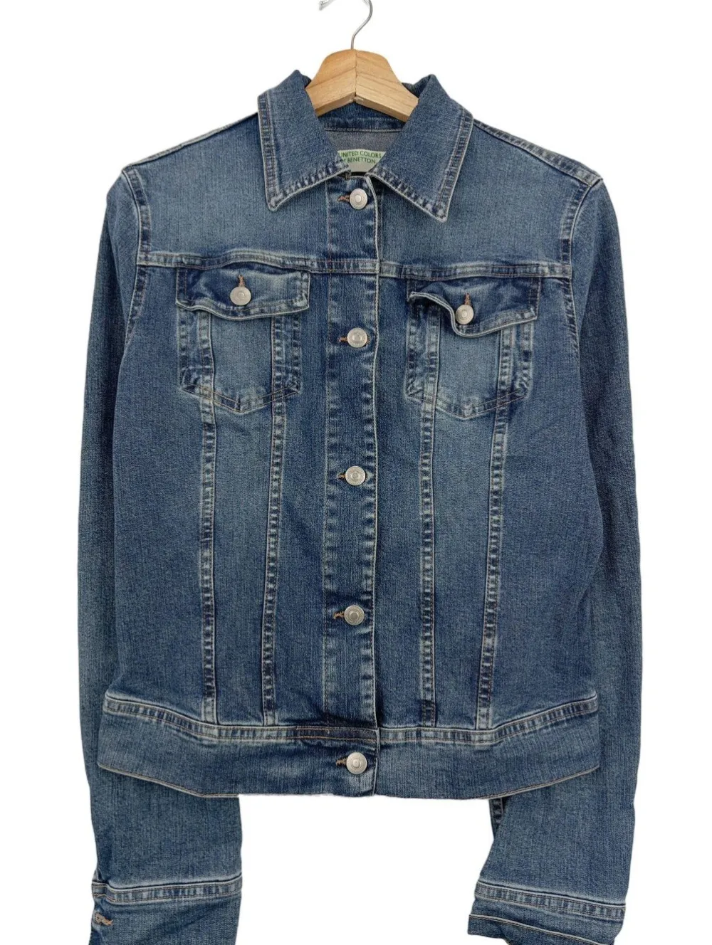 Blazer>United Colors of Benetton Jeansblazer Größe 36 blau