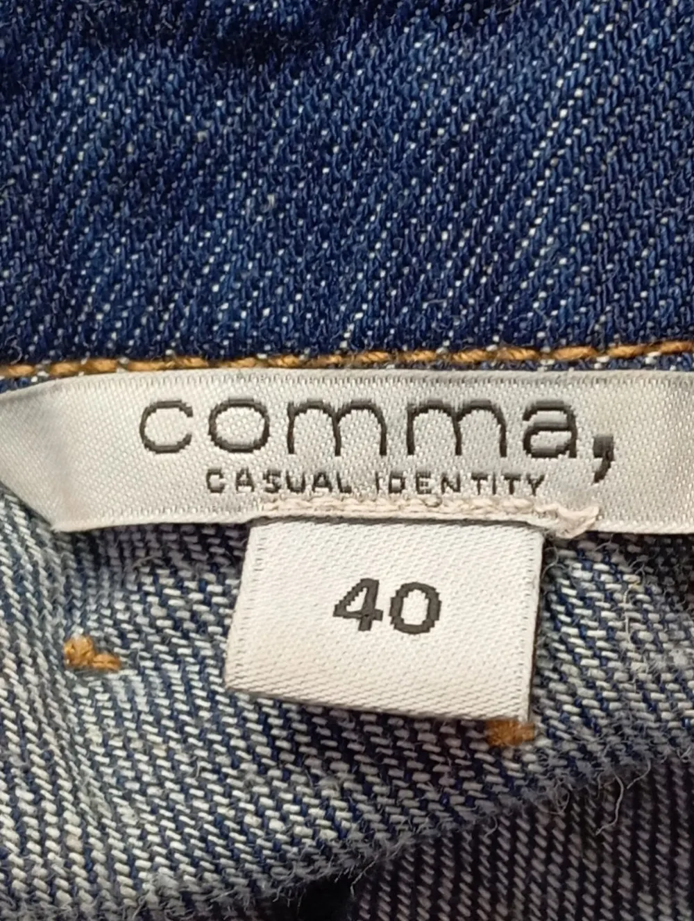 Hemden>Comma Jeanshemd Größe 40 blau