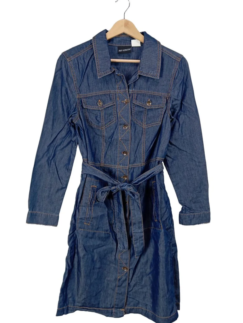 Kleider>Amy Vermont Jeanskleid Größe 38 blau