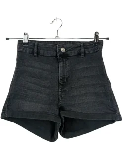 Kurze Hosen>H&M Divided Jeansshorts Größe 34 schwarz