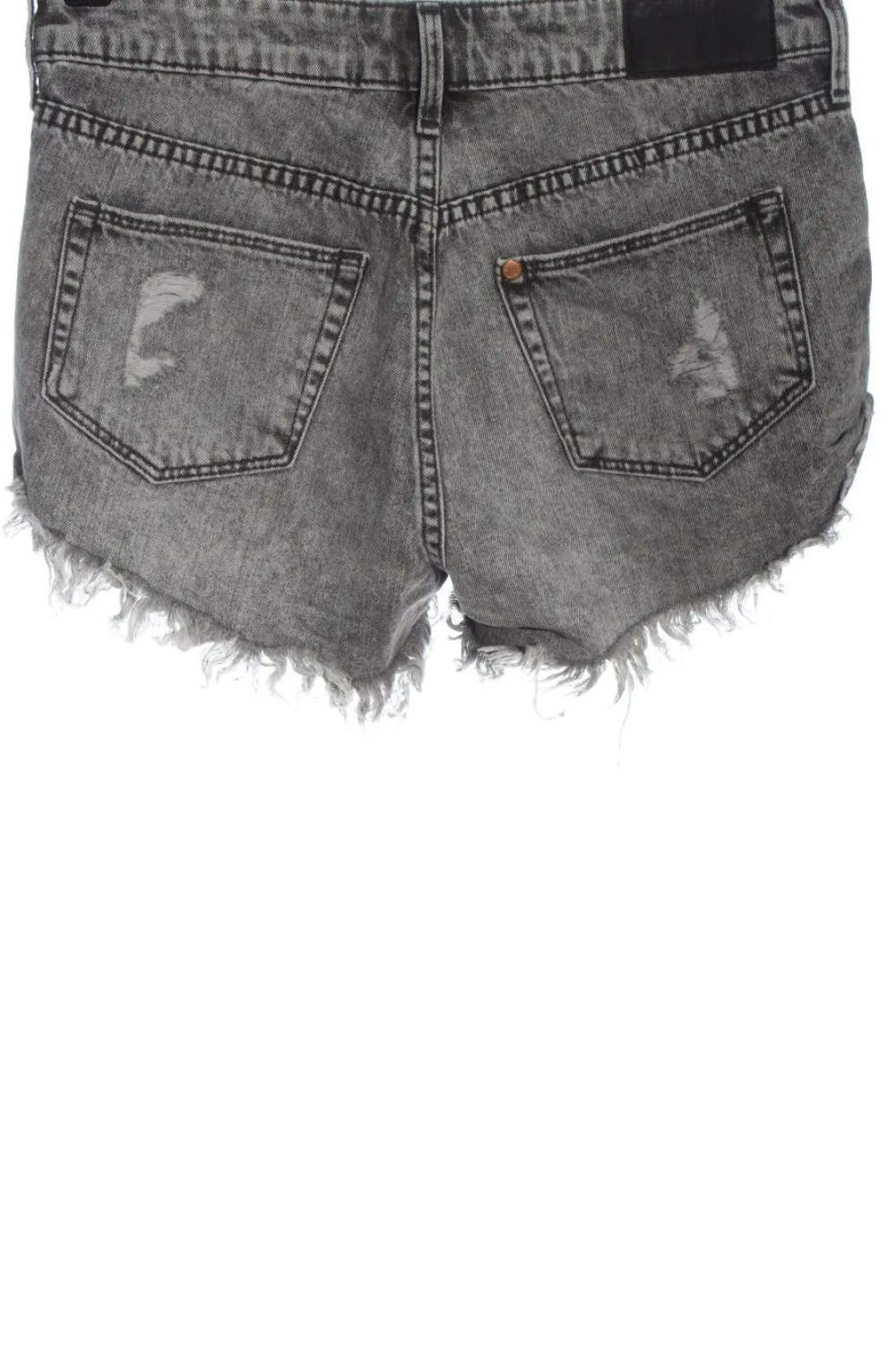 Kurze Hosen>H&M DENIM Jeansshorts Größe 34 hellgrau