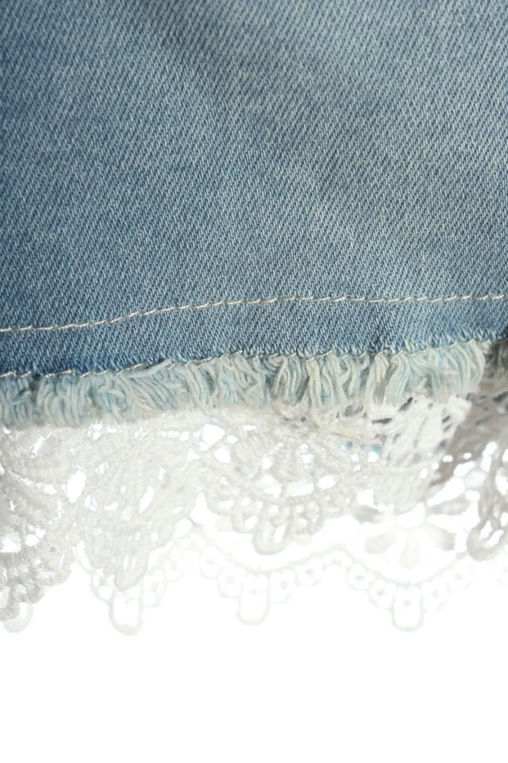 Kurze Hosen>Gina Jeansshorts Größe 42 blauweiß