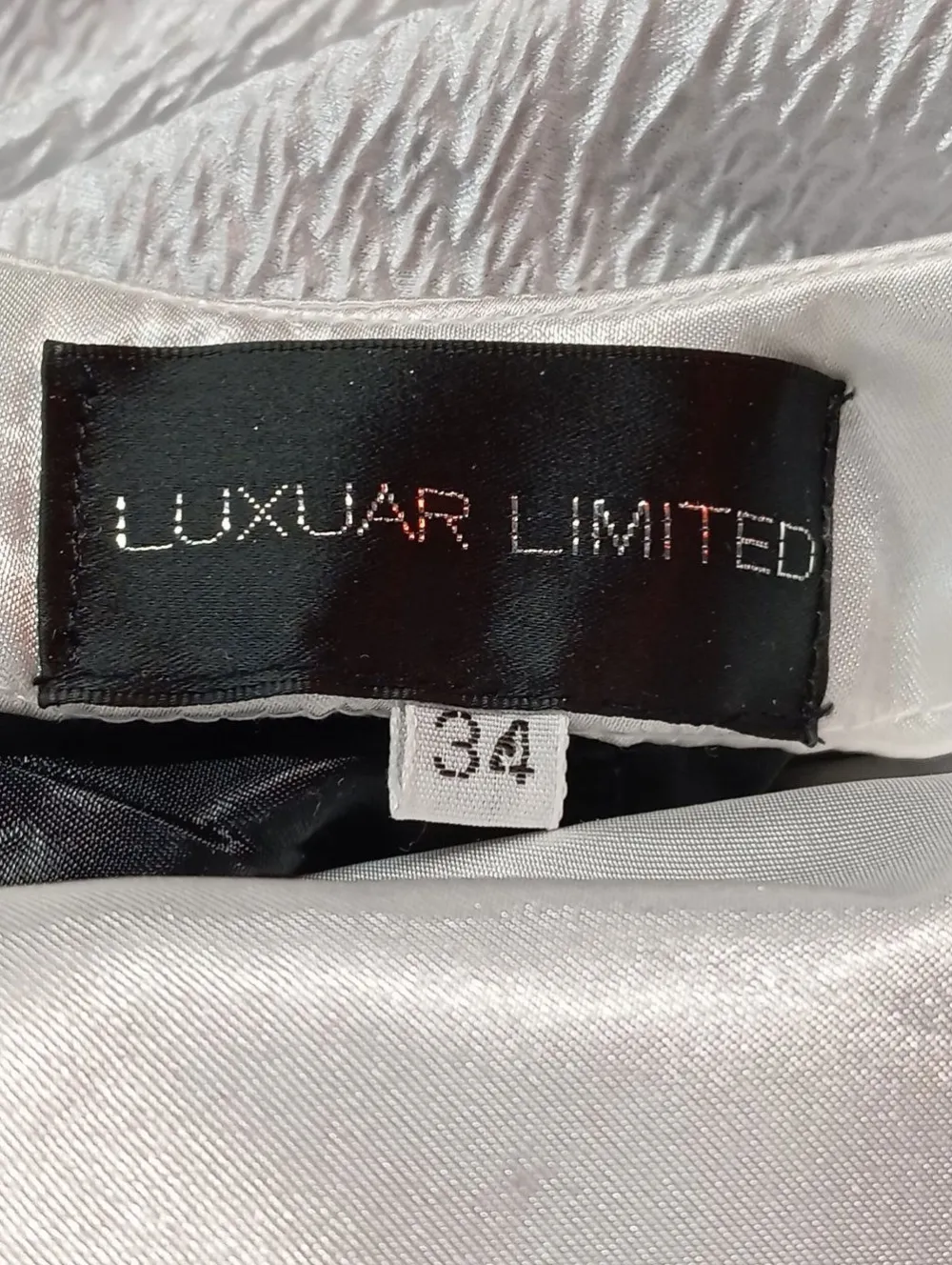 Hosen>Luxuar Limited Jumpsuit Größe 34 silberfarbenschwarz