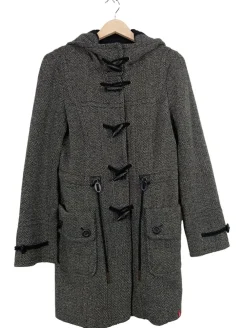 Mäntel>edc Kapuzenmantel Größe 36 hellgrau