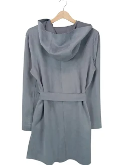 Mäntel>Zara Basic Kapuzenmantel Größe 36 hellgrau