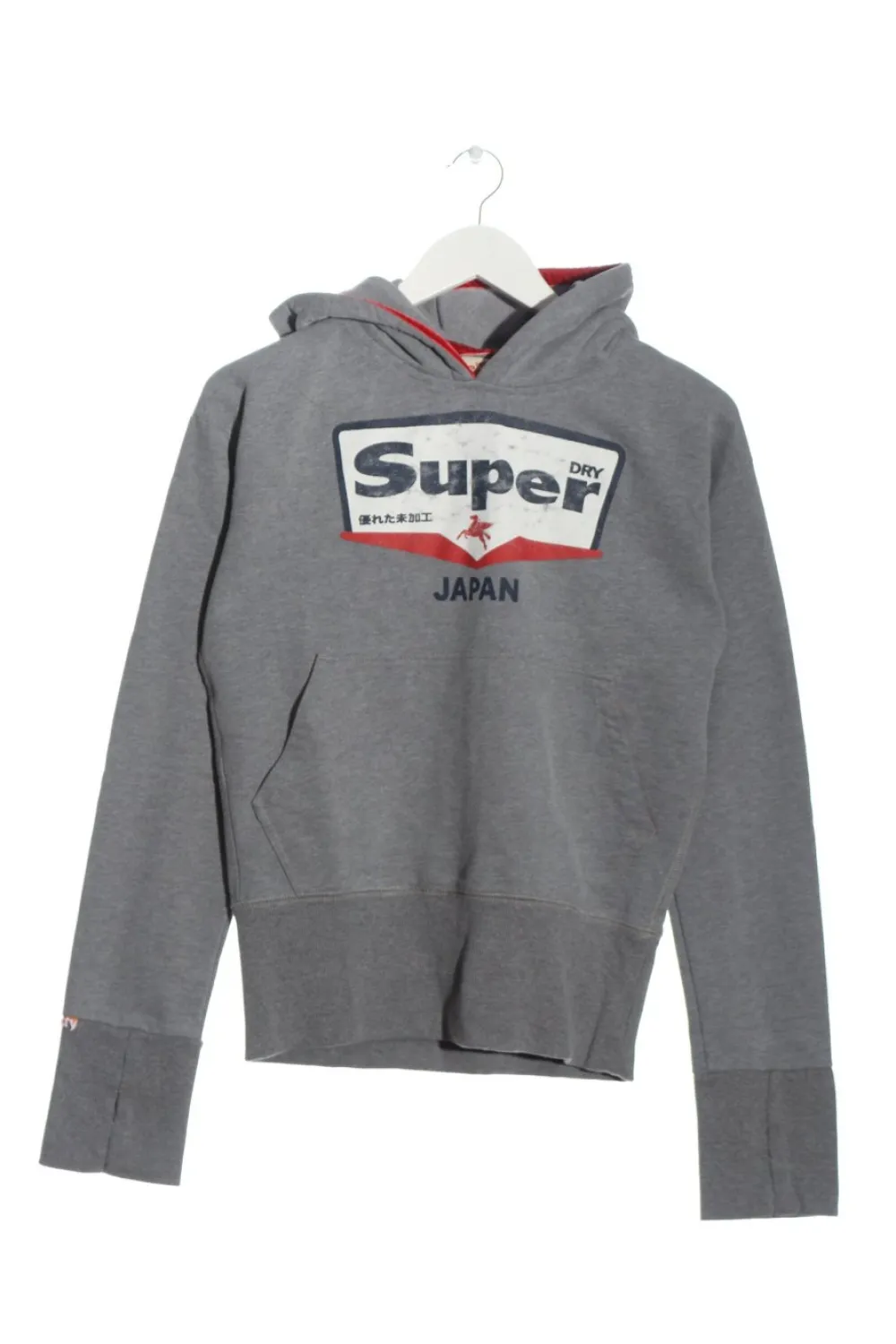 Sweats>Superdry Kapuzensweatshirt Größe 40 hellgrau