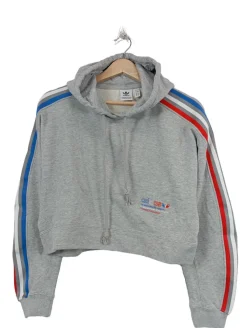 Sweats>Adidas Kapuzensweatshirt Größe 30 hellgrau