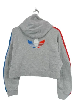 Sweats>Adidas Kapuzensweatshirt Größe 30 hellgrau