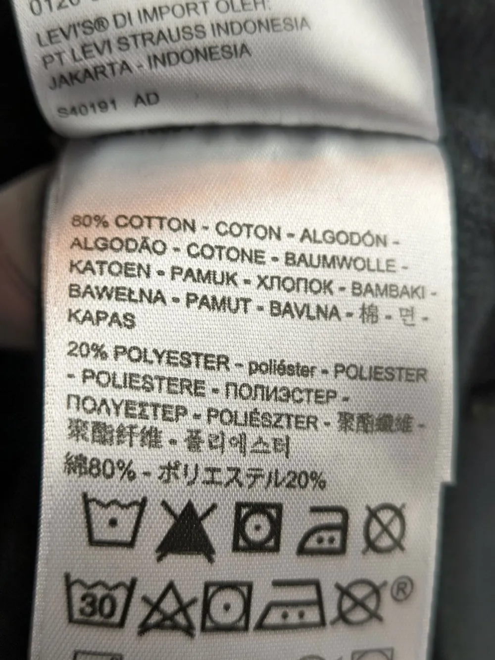 Sweats>Leviu2019s Kapuzensweatshirt Größe 36 schwarz