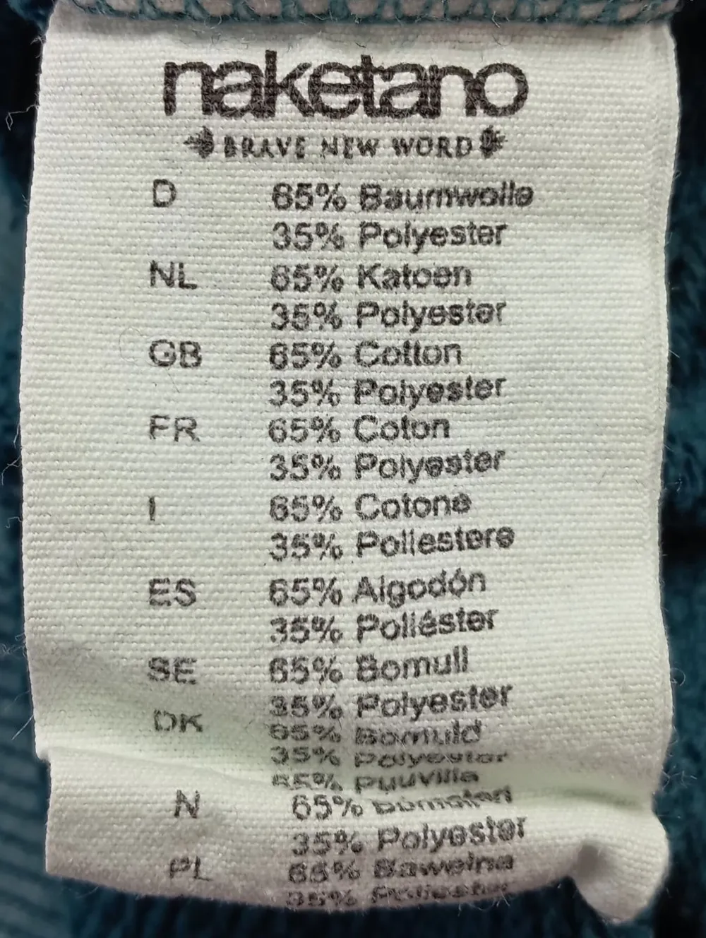 Sweats>Naketano Kapuzensweatshirt Größe 36 blau