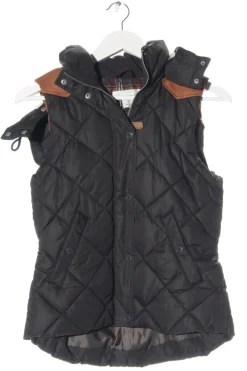 Westen>H&M Kapuzenweste Größe 34 schwarz