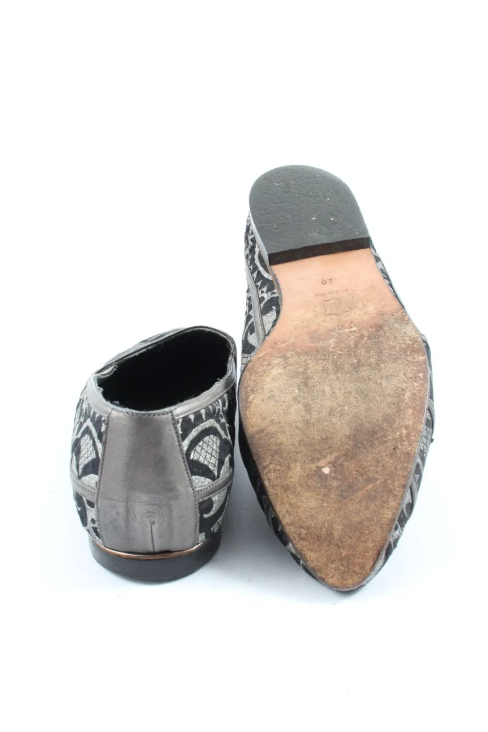 Ballerinas> Klassische Ballerinas Größe 40 hellgrauschwarz