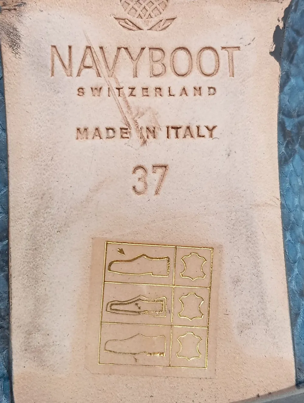 Ballerinas>Navyboot Klassische Ballerinas Größe 37 graublauschwarz