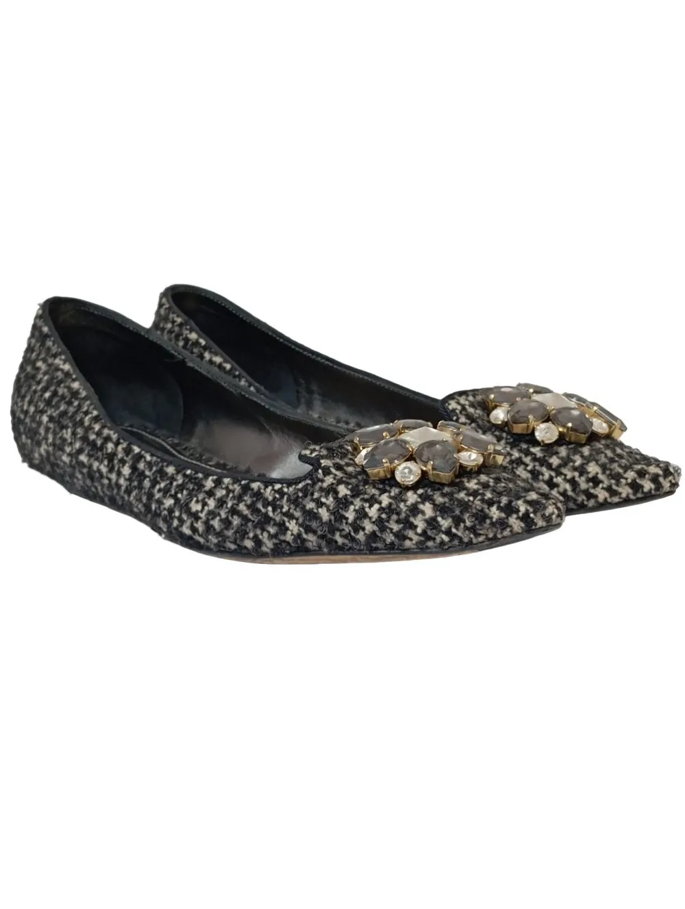 Ballerinas>Dolce & Gabbana Klassische Ballerinas Größe 37,5 schwarzwollweiß