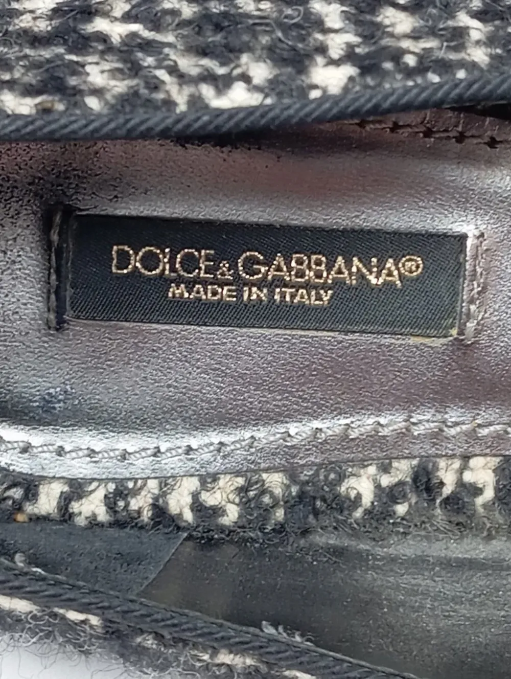 Ballerinas>Dolce & Gabbana Klassische Ballerinas Größe 37,5 schwarzwollweiß