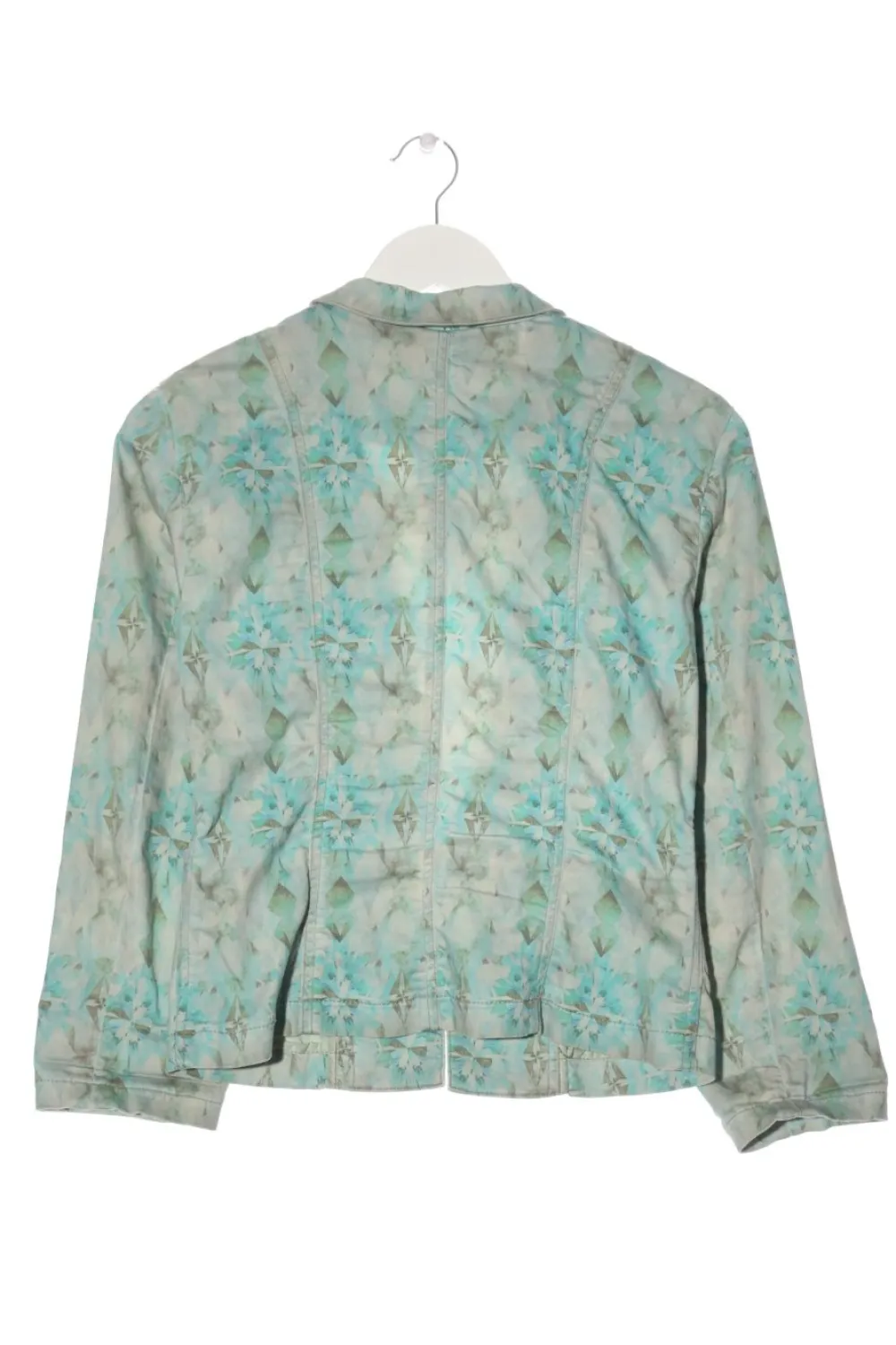 Blazer>Atelier Klassischer Blazer Größe 36 hellgrautürkis