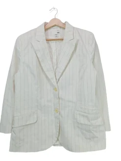 Blazer>H&M Klassischer Blazer Größe 44 weiß