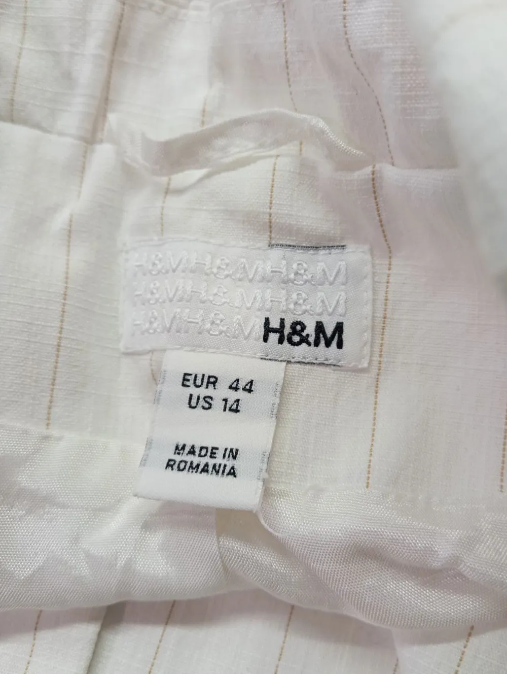 Blazer>H&M Klassischer Blazer Größe 44 weiß