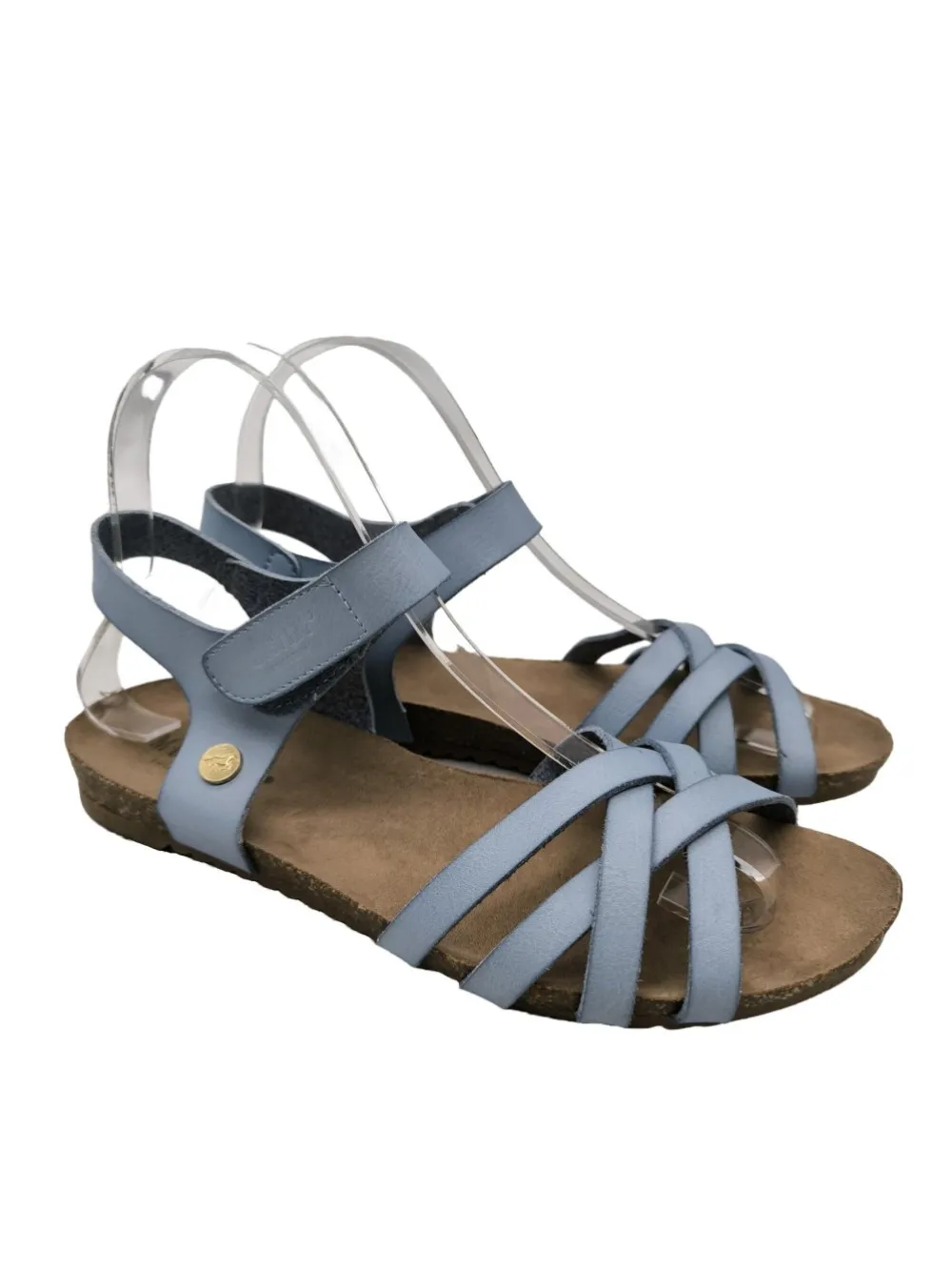 Sandalen>Mustang Komfort-Sandalen Größe 37 blau