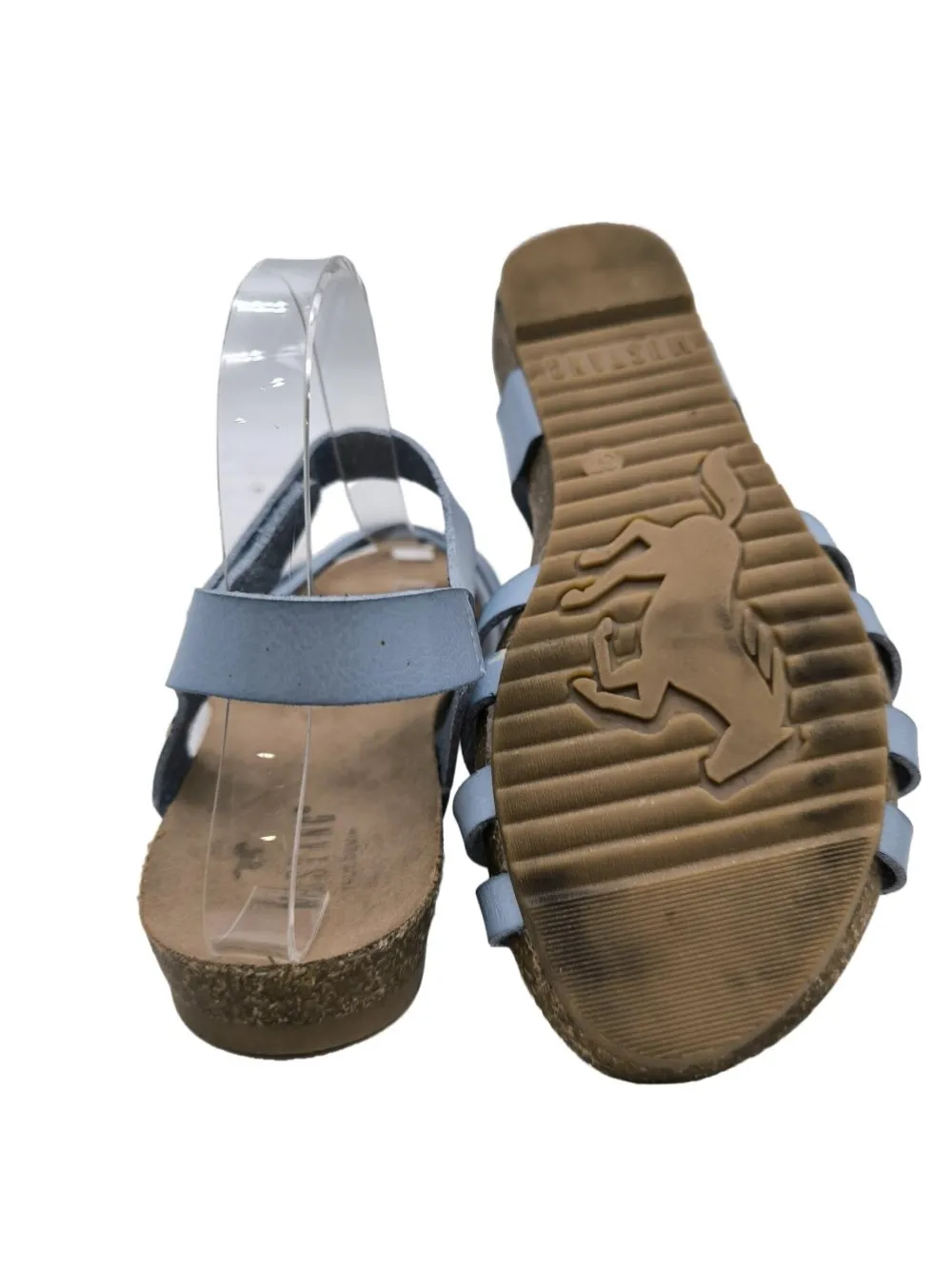 Sandalen>Mustang Komfort-Sandalen Größe 37 blau