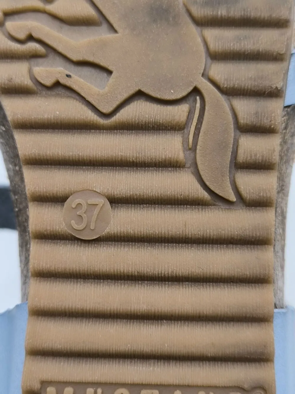 Sandalen>Mustang Komfort-Sandalen Größe 37 blau