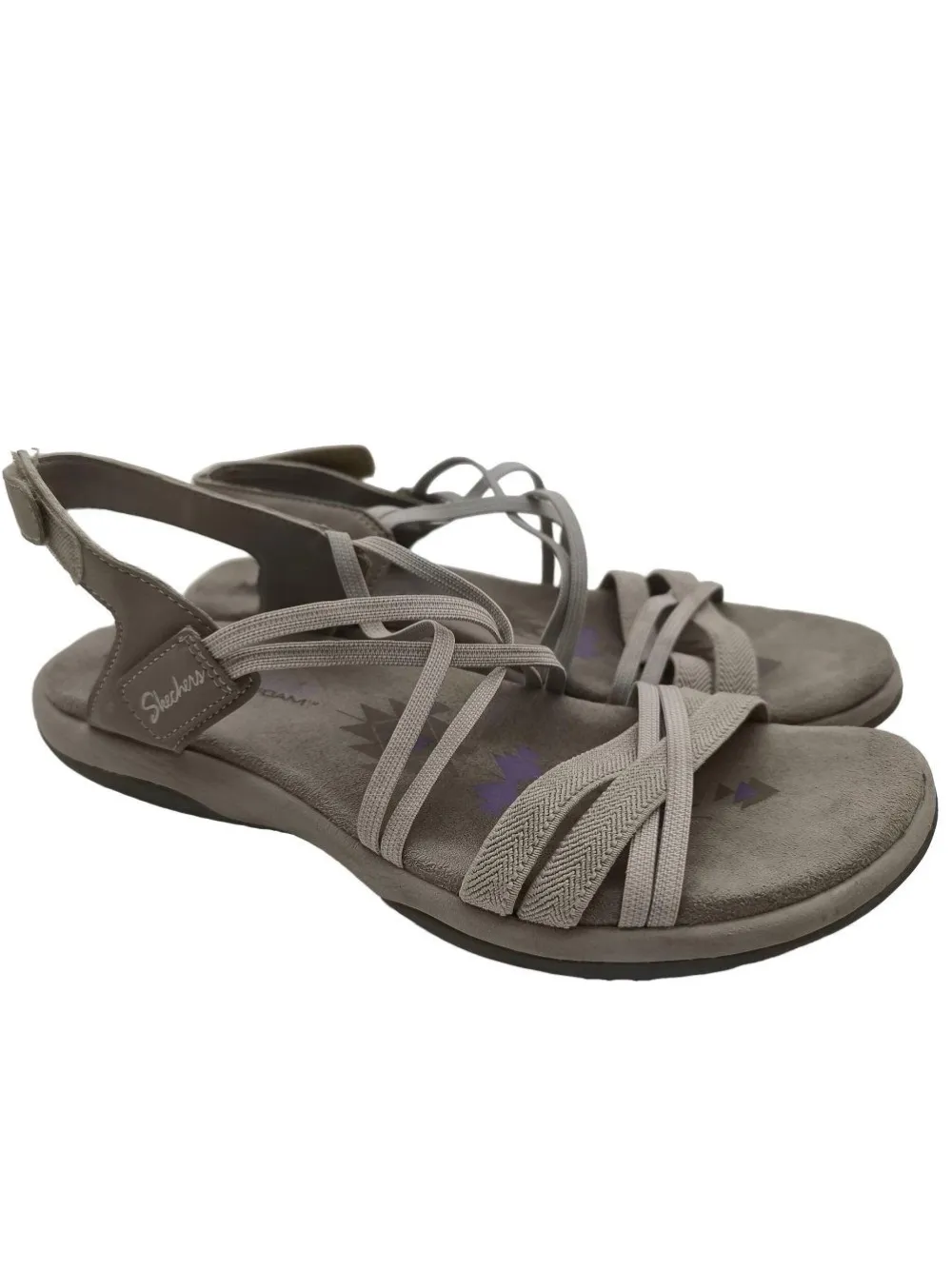 Sandalen>Skechers Komfort-Sandalen Größe 38 hellgrau