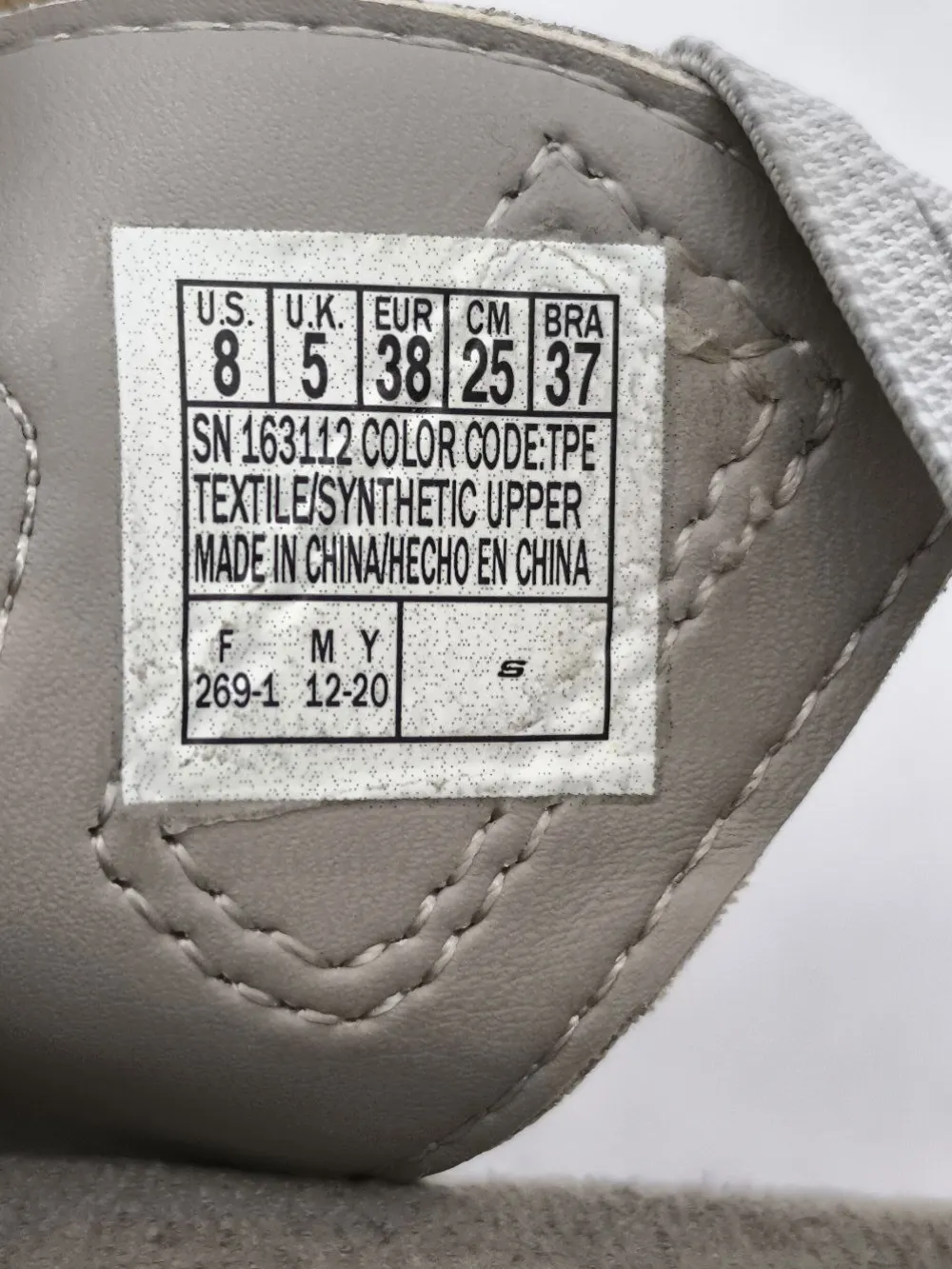 Sandalen>Skechers Komfort-Sandalen Größe 38 hellgrau