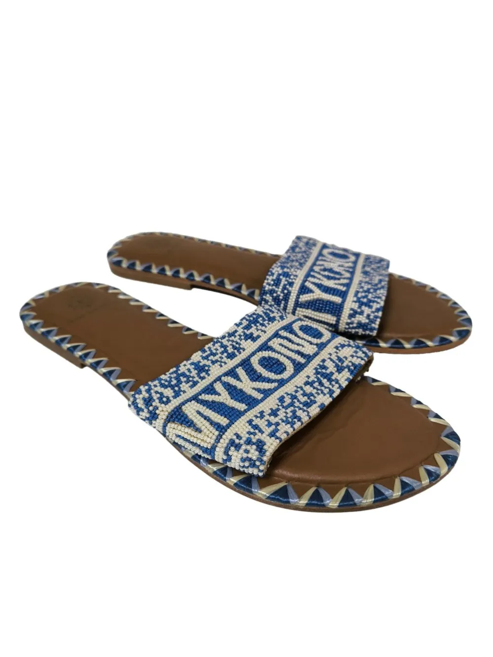 Sandalen>DE SIENA Komfort-Sandalen Größe 39 blauweiß