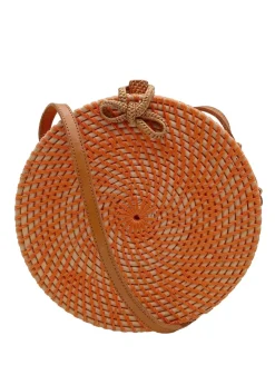 Korbtaschen>bali-bali Korbtasche hellorange