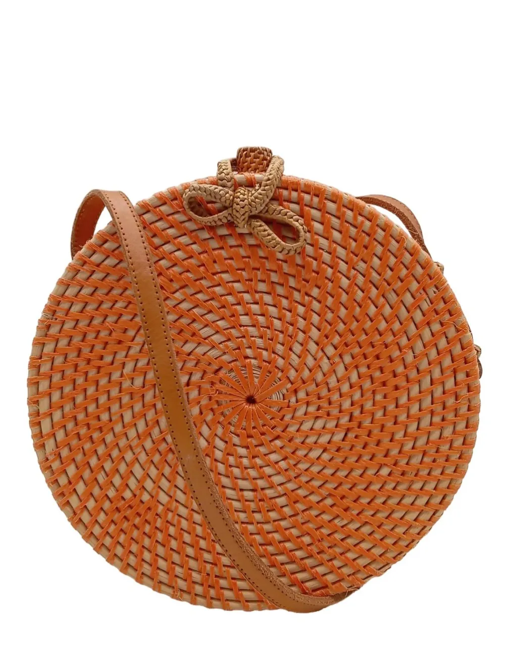 Korbtaschen>bali-bali Korbtasche hellorange