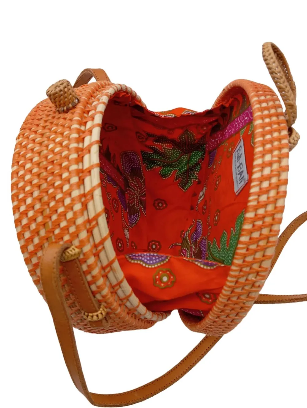 Korbtaschen>bali-bali Korbtasche hellorange