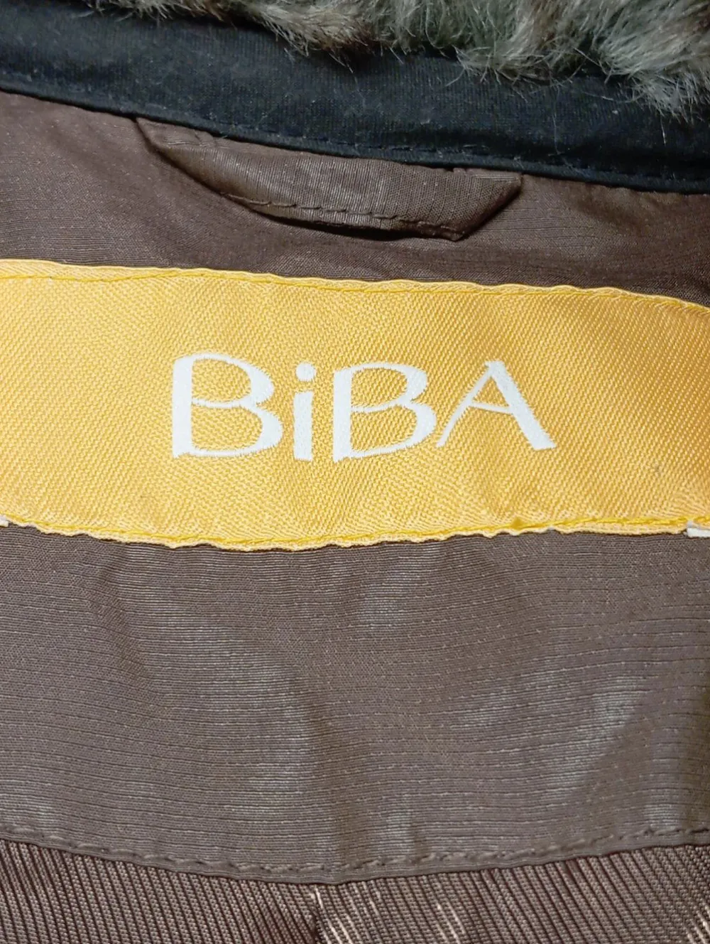 Jacken>Biba Kunstfelljacke Größe 34 braun