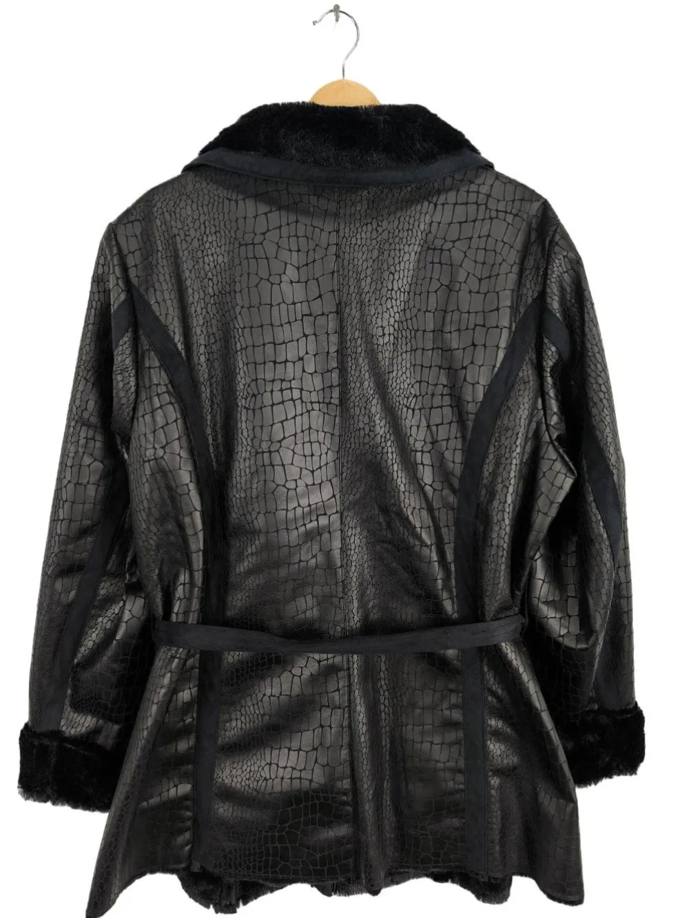 Jacken>Couture Line Kunstfelljacke Größe 48 schwarz