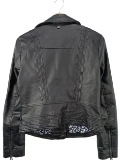 Jacken>attrattivo Kunstlederjacke Größe 36 schwarz