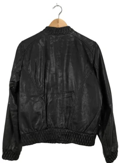 Jacken>Hugo Boss Kunstlederjacke Größe 38 schwarz