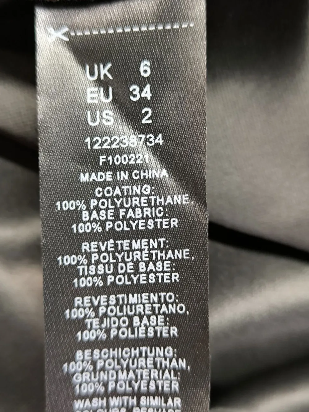 Kleider>ASOS DESIGN Kunstlederkleid Größe 34 khaki