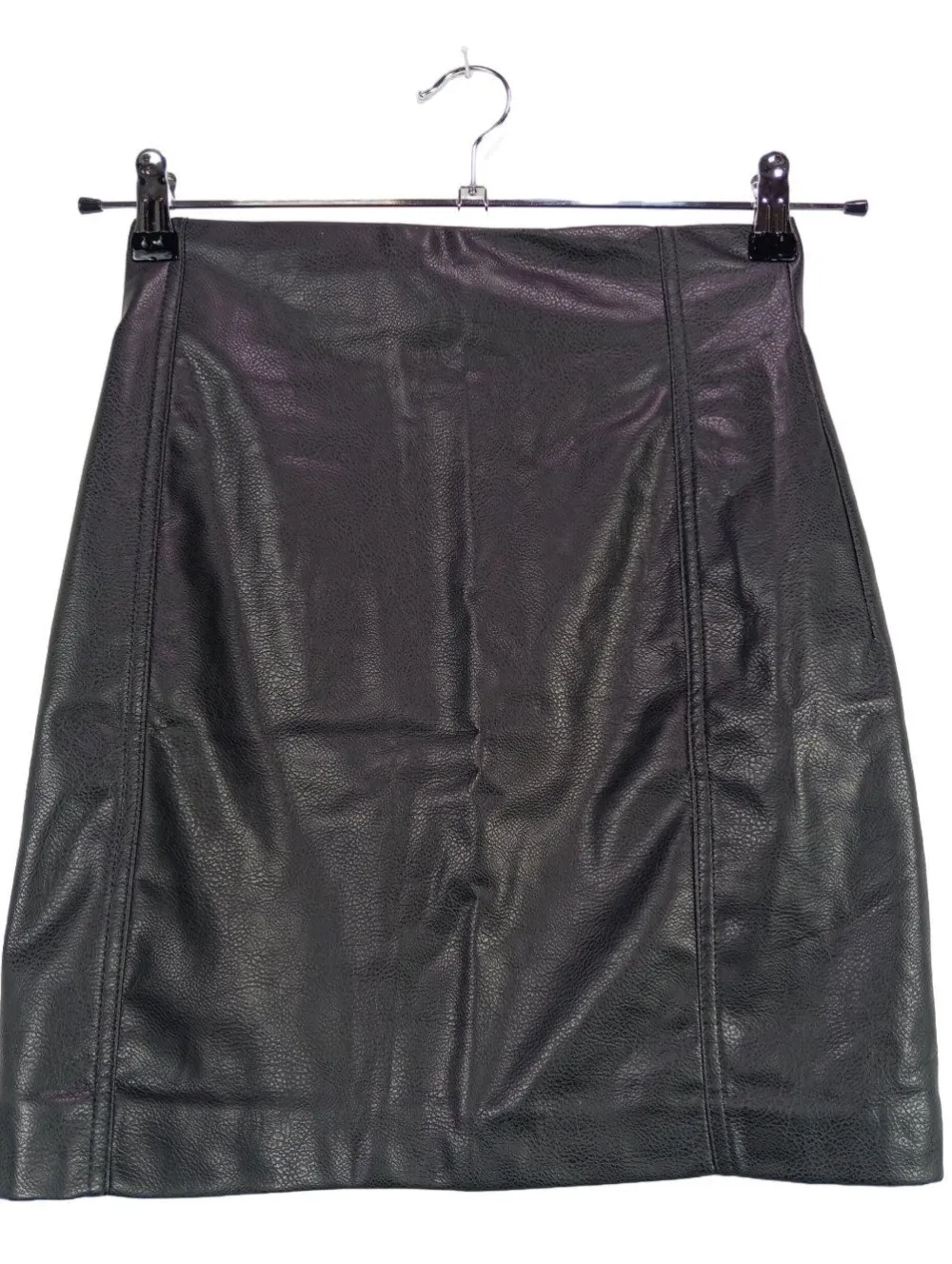 Röcke>H&M Kunstlederrock Größe 36 schwarz