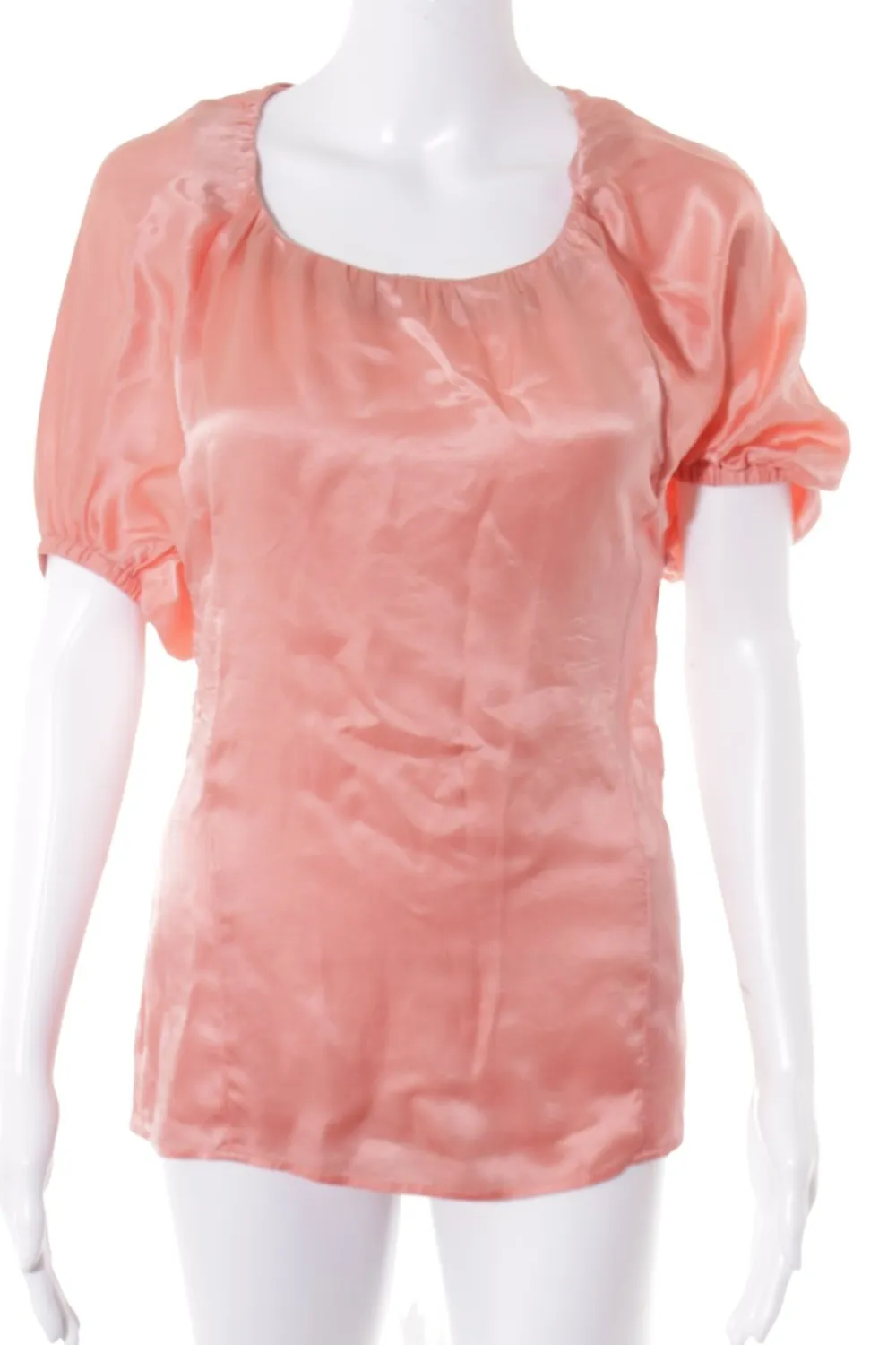Blusen>Hugo Boss Kurzarm-Bluse Größe 32 apricot