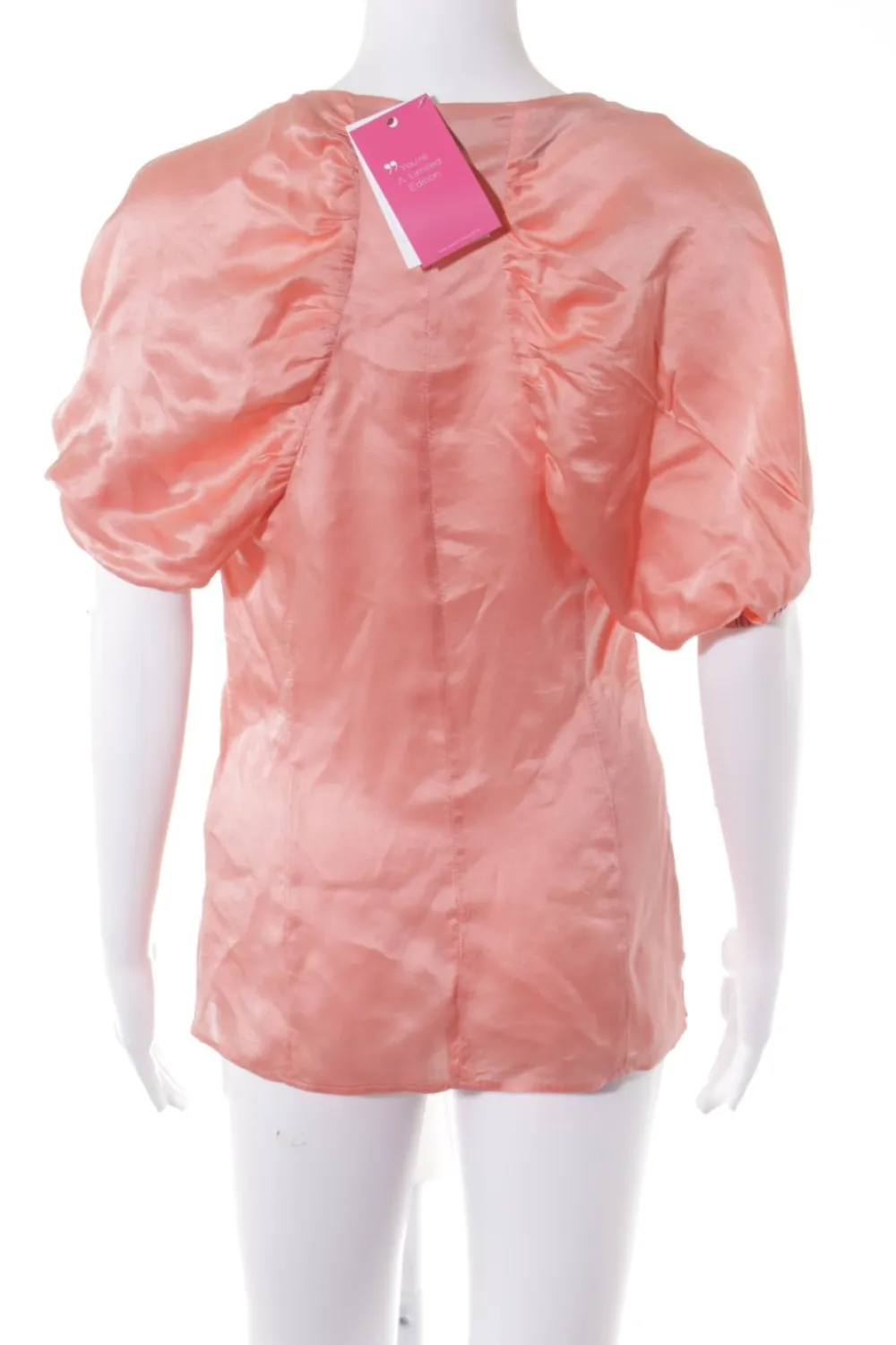 Blusen>Hugo Boss Kurzarm-Bluse Größe 32 apricot