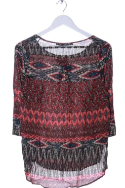 Blusen>Zara Basic Kurzarm-Bluse Größe 34 rotschwarz